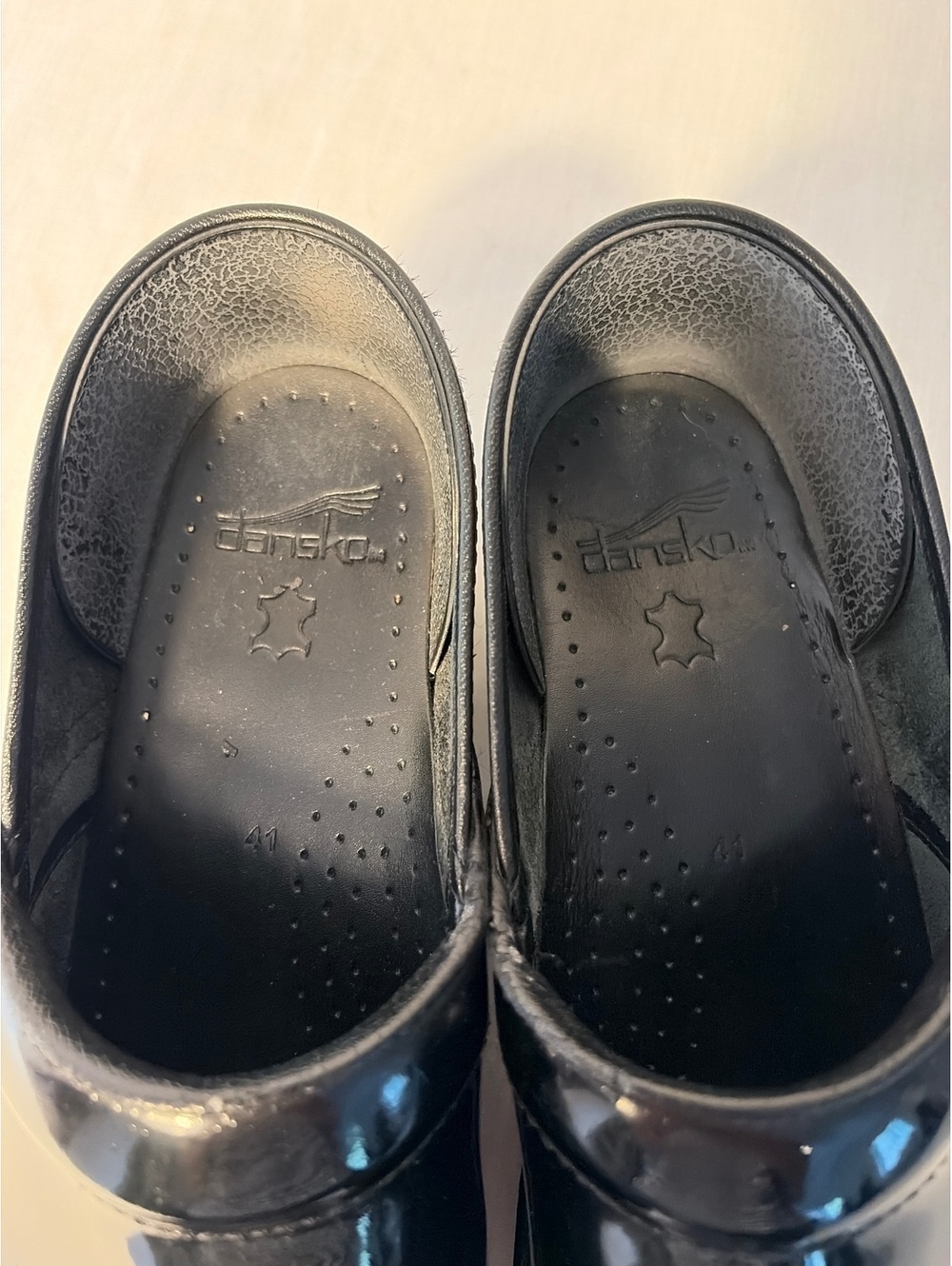 DANSKO Professional Black Patent Leather Clogs Size 41 10.5 11 - Picture 8 of 10